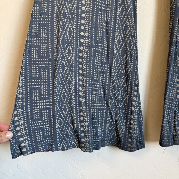Rip Curl Beachy Boho Aztec Flare Bell Bottom Pull On Pants Southwestern Festival - Picture 2 of 8